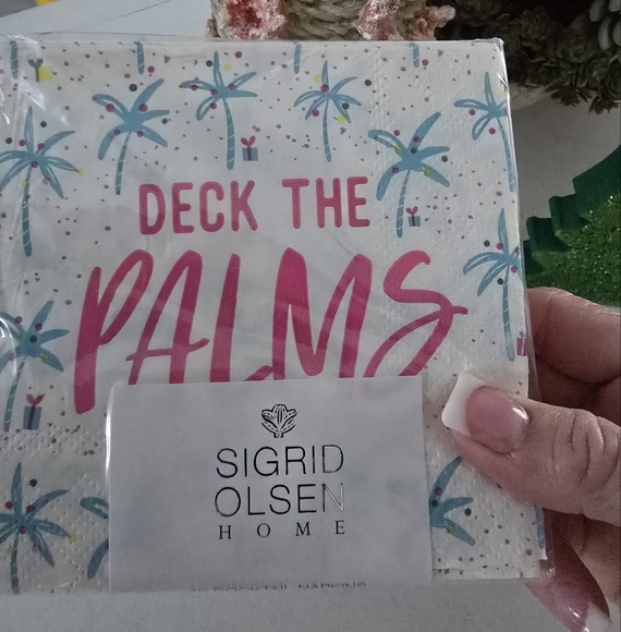 Deck the Palms NAPKINS.#40 NEW - Picture 3 of 3